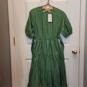 Mango Puff Sleeve Long Summer Dress